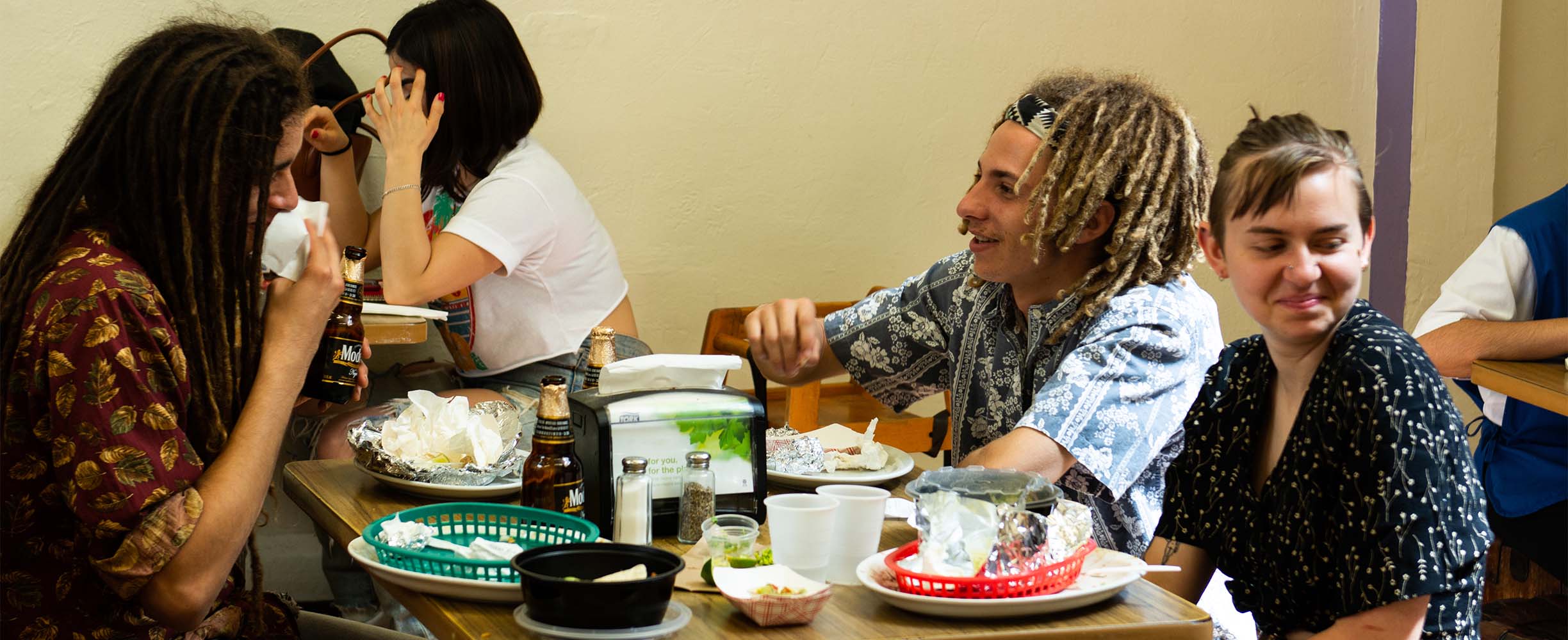 A Taquería that brings in people from all ages and walks of life.